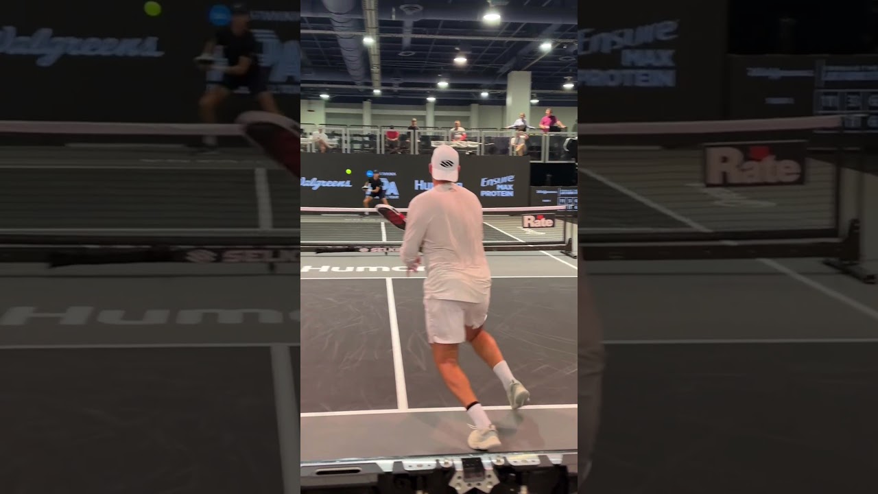 Teenager John Lucian Goins hitting some INCREDIBLE shots on the pickleball court 😤
