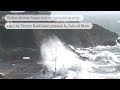 Storm Kathleen waves wash over cars on Isle of Man | REUTERS  - 00:23 min - News - Video