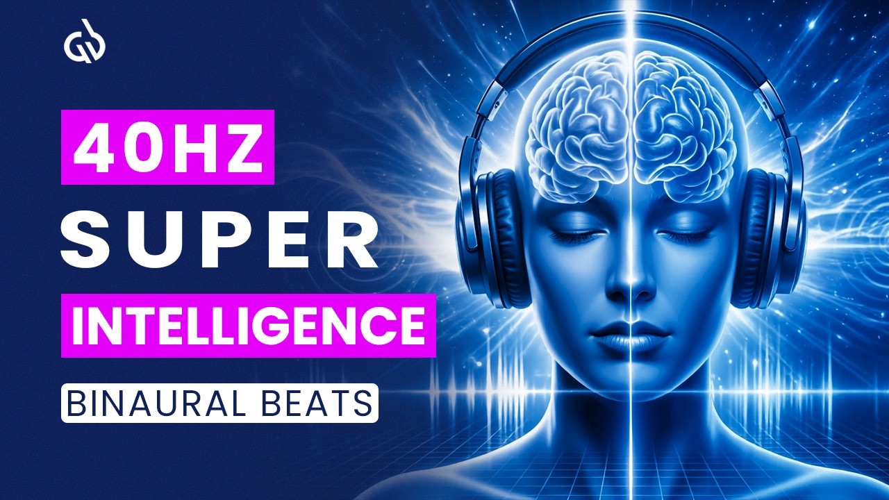 40 Hz Binaural Beats: Genius Level Intelligence & Deep Concentration Music