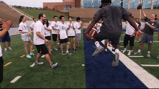 The Rice Owls teach international students about American football