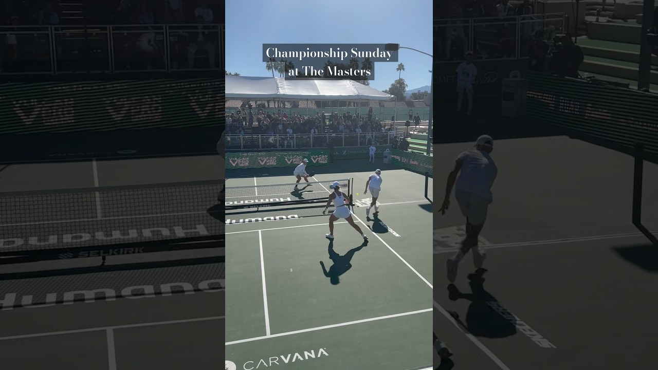 Unbelievable pickleball being played here at The Masters🏆 #ppatour