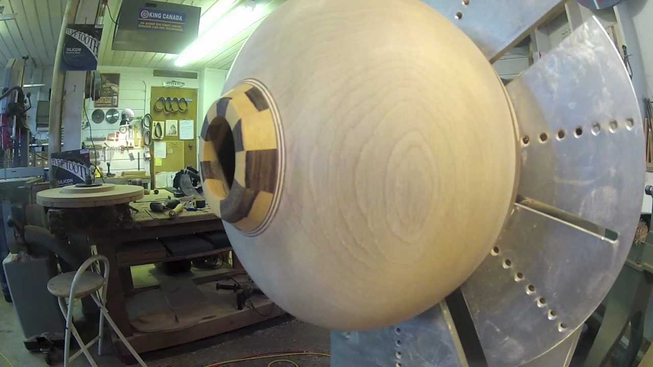 2 Bowl Blanks Get Wood Turned Into Large Segmented Vessel 