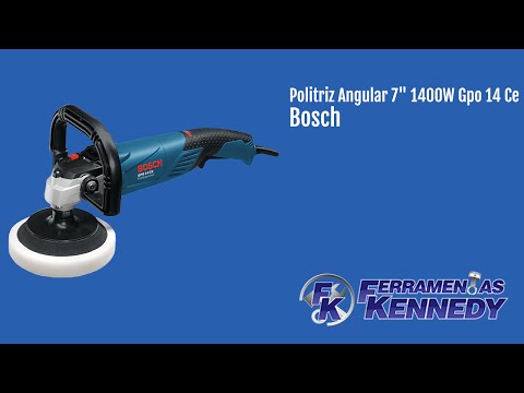 Politriz Angular 7" 1400W GPO14CE Bosch - 220 Volts - Vídeo explicativo