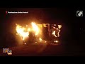 Visakhapatnam | Massive fire erupts in fishermens wood crates | News9  - 01:51 min - News - Video