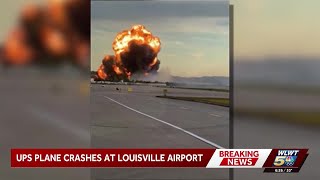 Video shows plane catch fire, crash at Louisville Airport