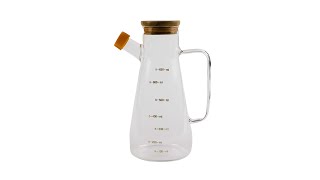 Pratinjau video produk One Two Cups Botol Minyak Kaca Glass Oil Bottle Heat Resistant 700 ml - KG75