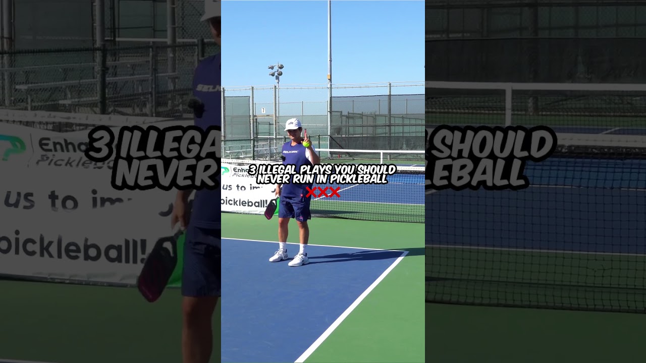 ILLEGAL PLAYS YOU SHOULD NEVER RUN IN PICKLEBALL!🚨 #enhancepickleball #pickleball