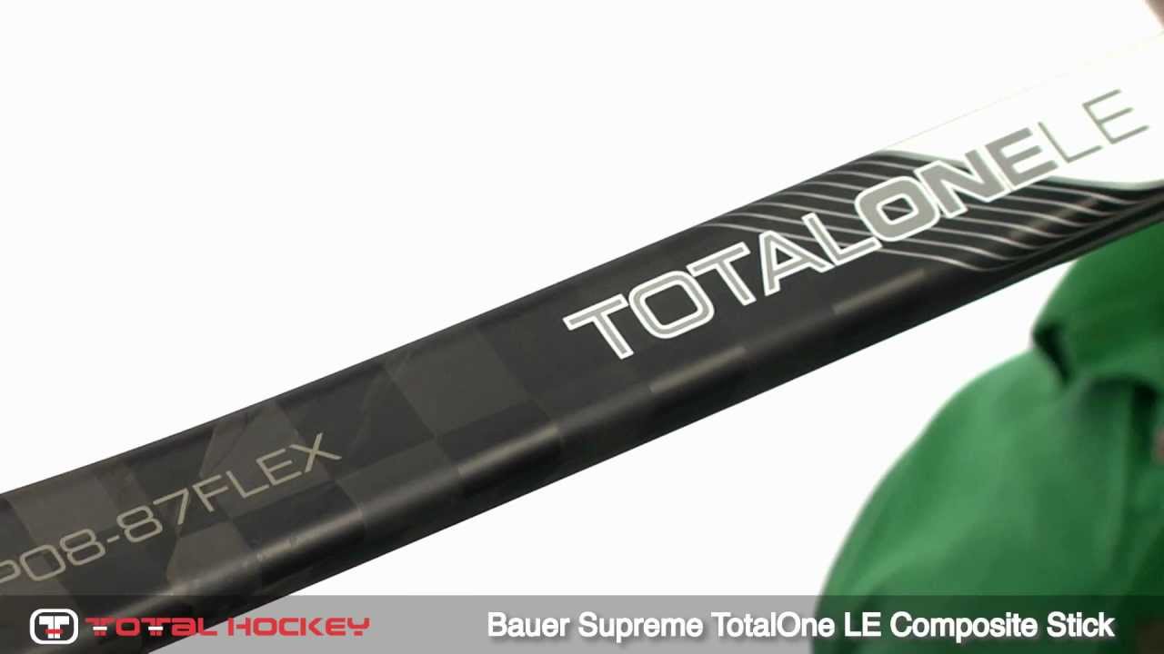 Bauer Supreme TotalOne Limited Edition Composite Stick - YouTube