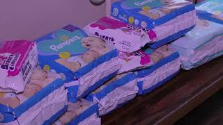 Волонтери Сумської філії ХНУВС передали малечі, яка позбавлена батьківського піклування, підгузки