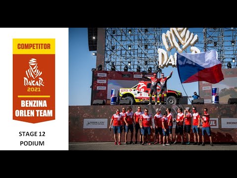Martin Prokop Benzina Orlen Team DAKAR 2021 - Stage 12 a podium