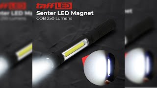 Pratinjau video produk TaffLED Senter LED Multifunction Flashlight Magnet COB 250 Lumens - BC12