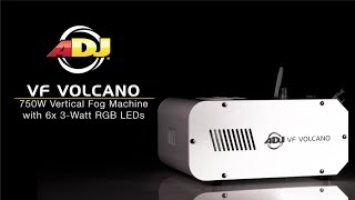 ADJ American DJ VF Volcano Fog Machine and RGB LED Light in action - learn more