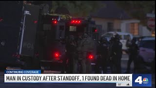 Man in custody after standoff in Glendale, 1 found dead in home