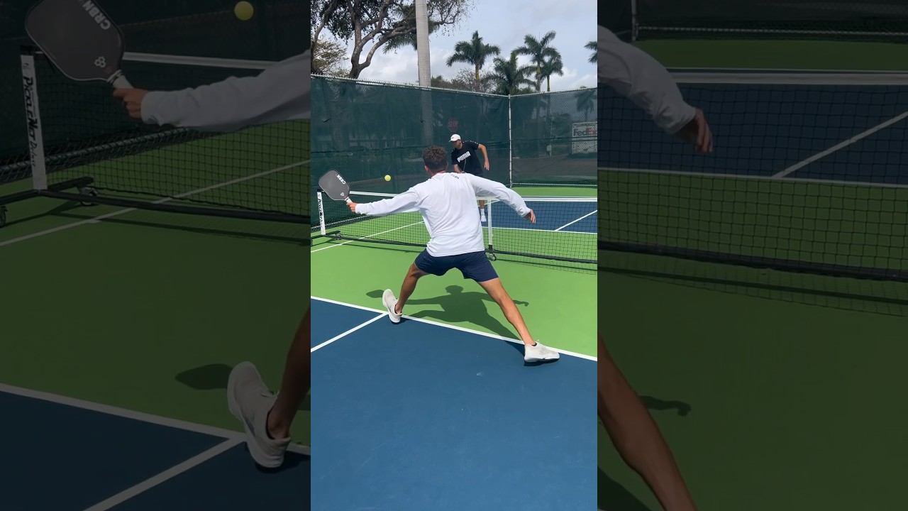 How to properly “close” the middle of the court! #pickleball #pickleballtips #shorts