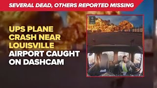 Dashcam shows moment UPS plane crashed near Louisville airport