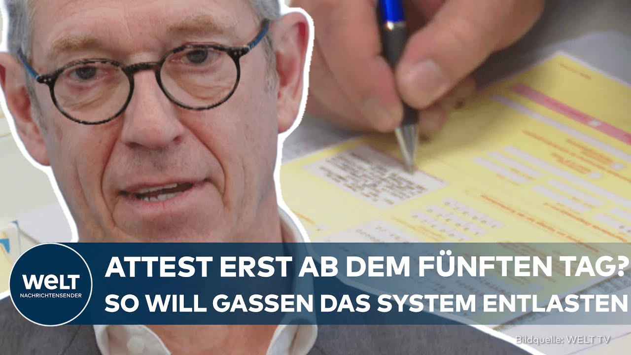 DEUTSCHLAND: Debatte um Attestpflicht! – Kassenärztechef fordert Krankschreibung erst ab fünften Tag