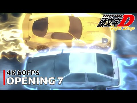 Initial D - Opening 7 [4K 60FPS | Creditless | CC]