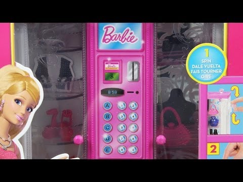 BARBIE - AUTOMAT - Z - MODNYMI - DODATKAMI - BGW09