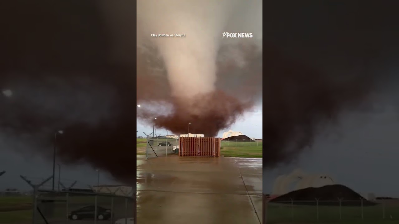 Massive tornado BARRELS toward AFB #foxnews #news #us #fox