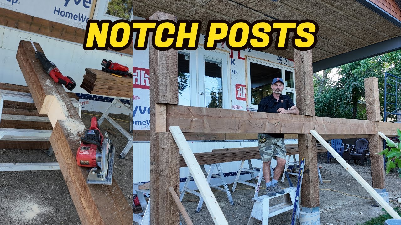 How To Notch Posts For Deck Beams
