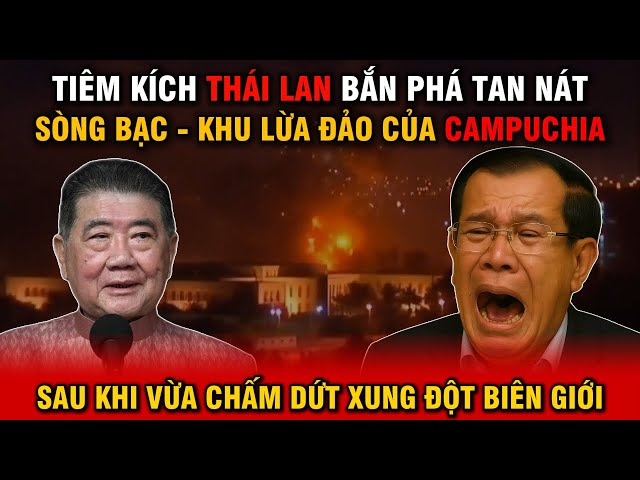 Máy Bay Thái Ném Bom Sòng Bạc Campuchia: Chiến Sự Đông Nam Á sau ký kết!