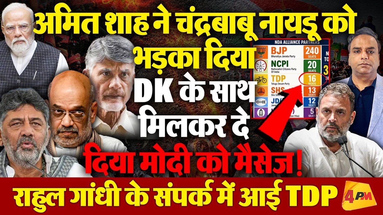 अमित शाह के नारे से TDP को दिया झटका? नायडू ने मोदी को दे दिए बड़े संकेत, बाजी अब पलटेगी?
