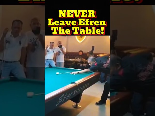 Legendary Runout by Efren Reyes Ends in INSANE Trick Shot! #efrenreyes