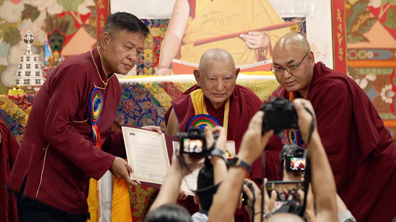 Kirti Rinpoche honored with literary award as PEN Tibetan Writers Abroad marks its 25th anniversary