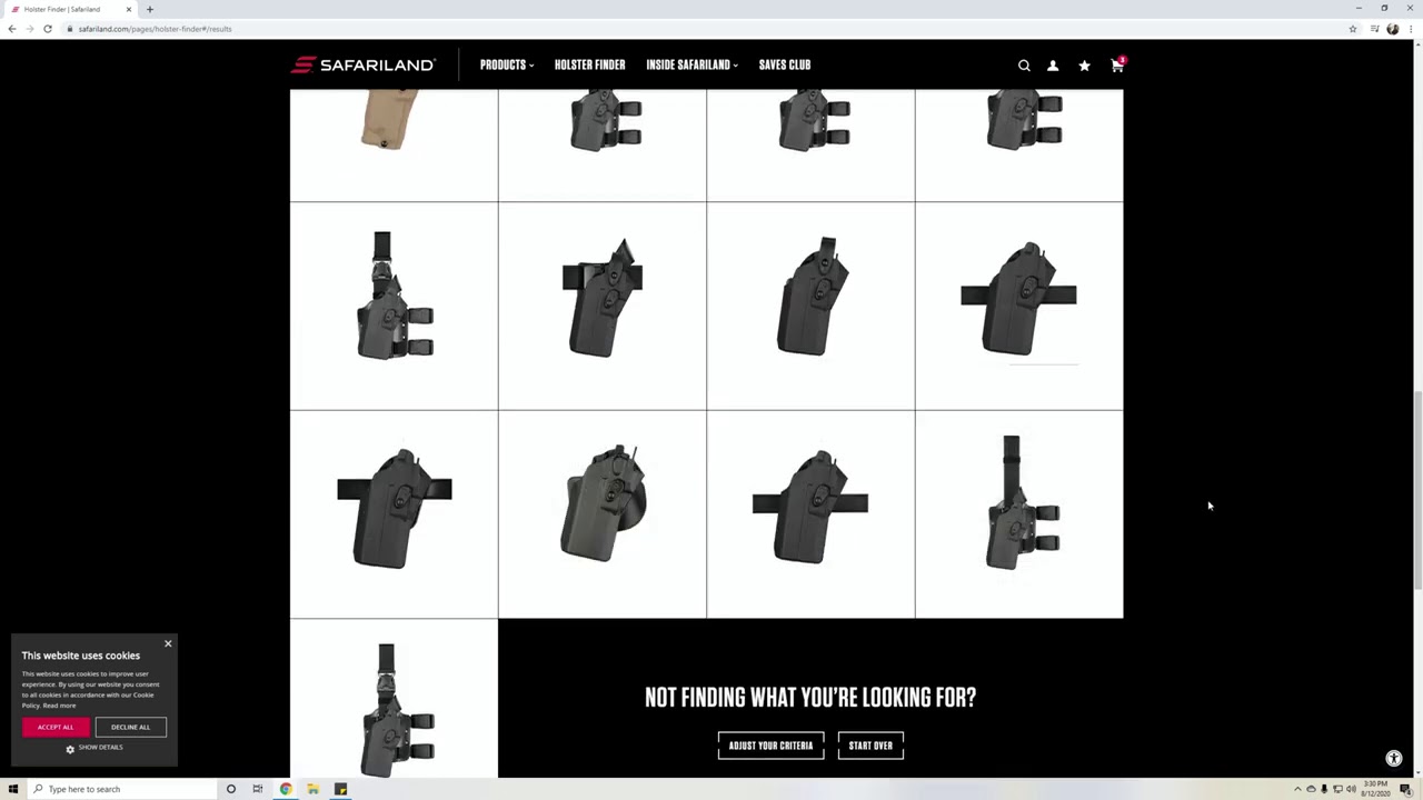HOW TO PICK A HOLSTER FOR YOUR FIREARM (SAFARILAND WEBSITE)