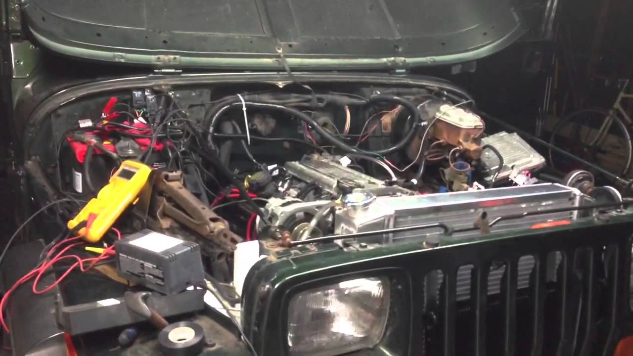 Jeep wrangler ford v8 swap #4