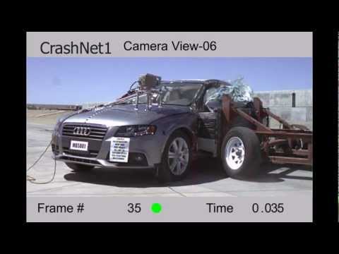 تست تصادف ویدئو Audi A4 B8 از سال 2007