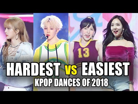 EASIEST VS HARDEST KPOP DANCES OF 2018