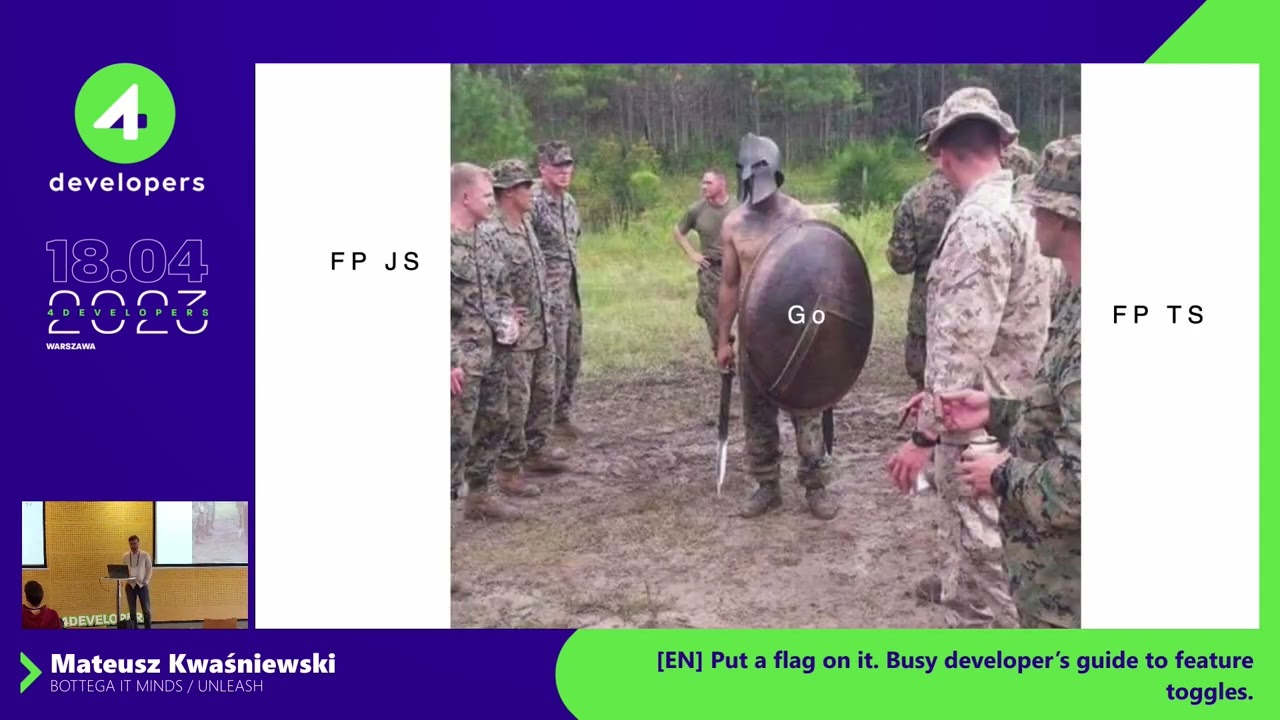 Mateusz Kwaśniewski: Put a flag on it. Busy developer’s guide to feature toggles.