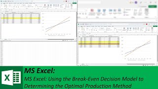 MS Excel: Using the Break-Even Decision Model to Determine the Optimal Production Method