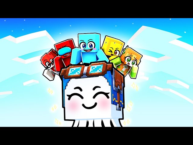 Sobreviviendo en Un Bloque de GHAST FELIZ en Minecraft!