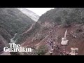 Video: People swept away by mudslide as mountainside collapses in Bolivia