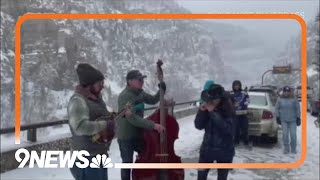 9NEWS viewer catches bluegrass concert in the middle of an I-70 traffic closure