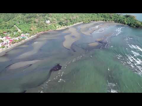 Upload mp3 to YouTube and audio cutter for Drone footage shows oil spill on Philippines coast download from Youtube