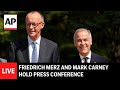 LIVE: Germany’s Friedrich Merz and Canada’s Mark Carney hold press conference