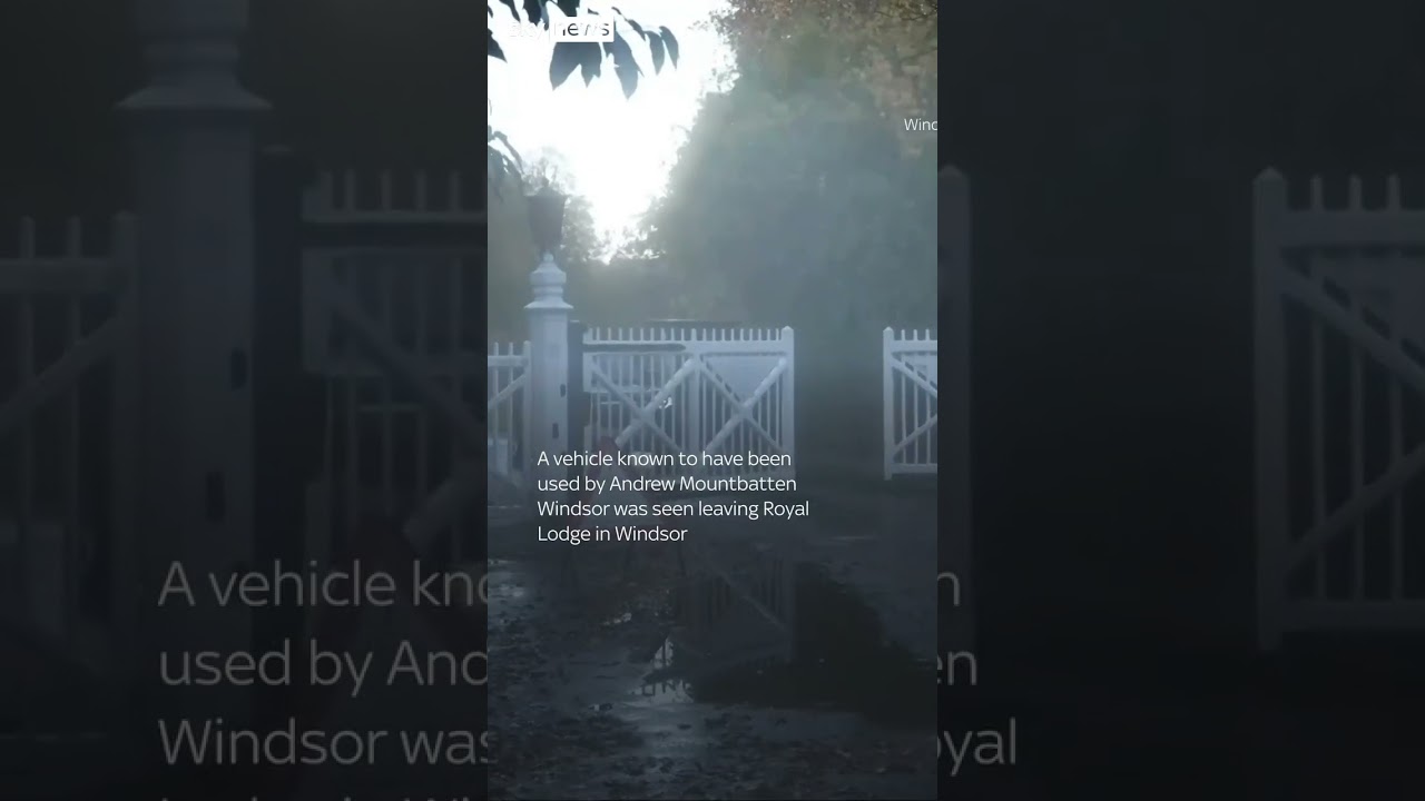 Vehicle used by Andrew seen leaving Royal Lodge