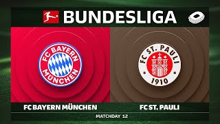 FC Bayern München vs. FC St. Pauli | Matchday 12 — Bundesliga 2025/26