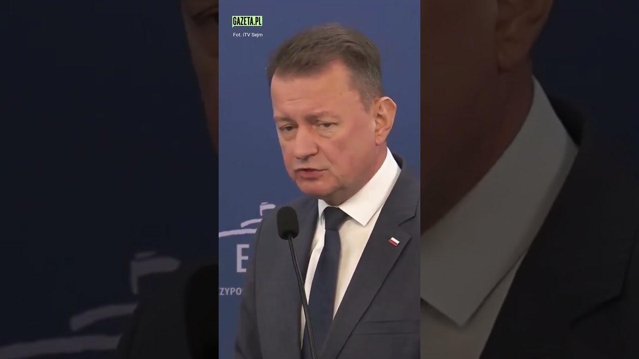 Szokujące słowa Mariusza Błaszczaka