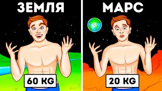 Сколько бы вы весили на разных планетах