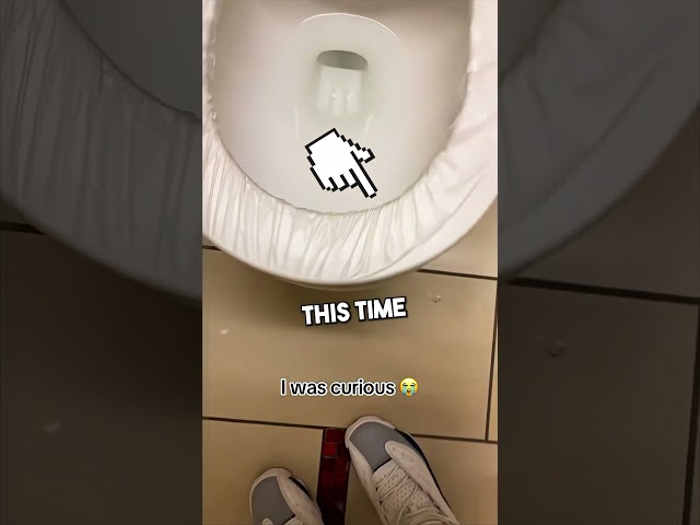 Toilet Plastic Wrap Exposed 😂