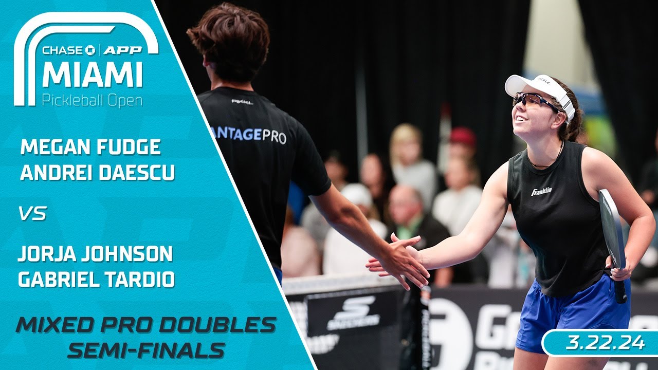 2024 Chase APP Miami Pickleball Open I Fudge/Daescu vs. Johnson/Tardio | Semi-Finals