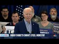Biden calls for much higher tariffs on Chinese steel and aluminum imports  - 01:49 min - News - Video