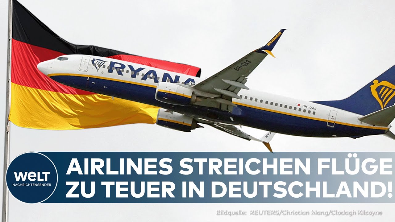 DEUTSCHLAND: Billig-Airlines streichen Verbindungen – wegen hoher Steuern und Gebühren an Flughäfen!