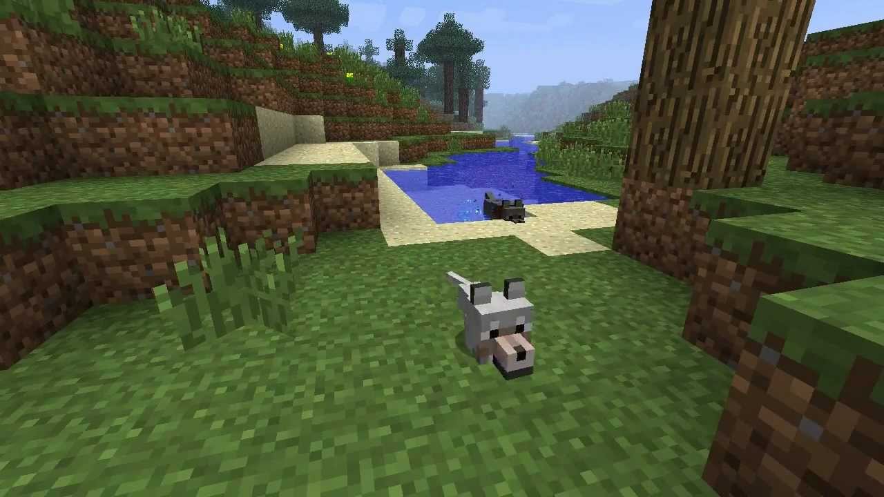 Minecraft Baby Wolf Ingame High Definition Minecraft Youtube