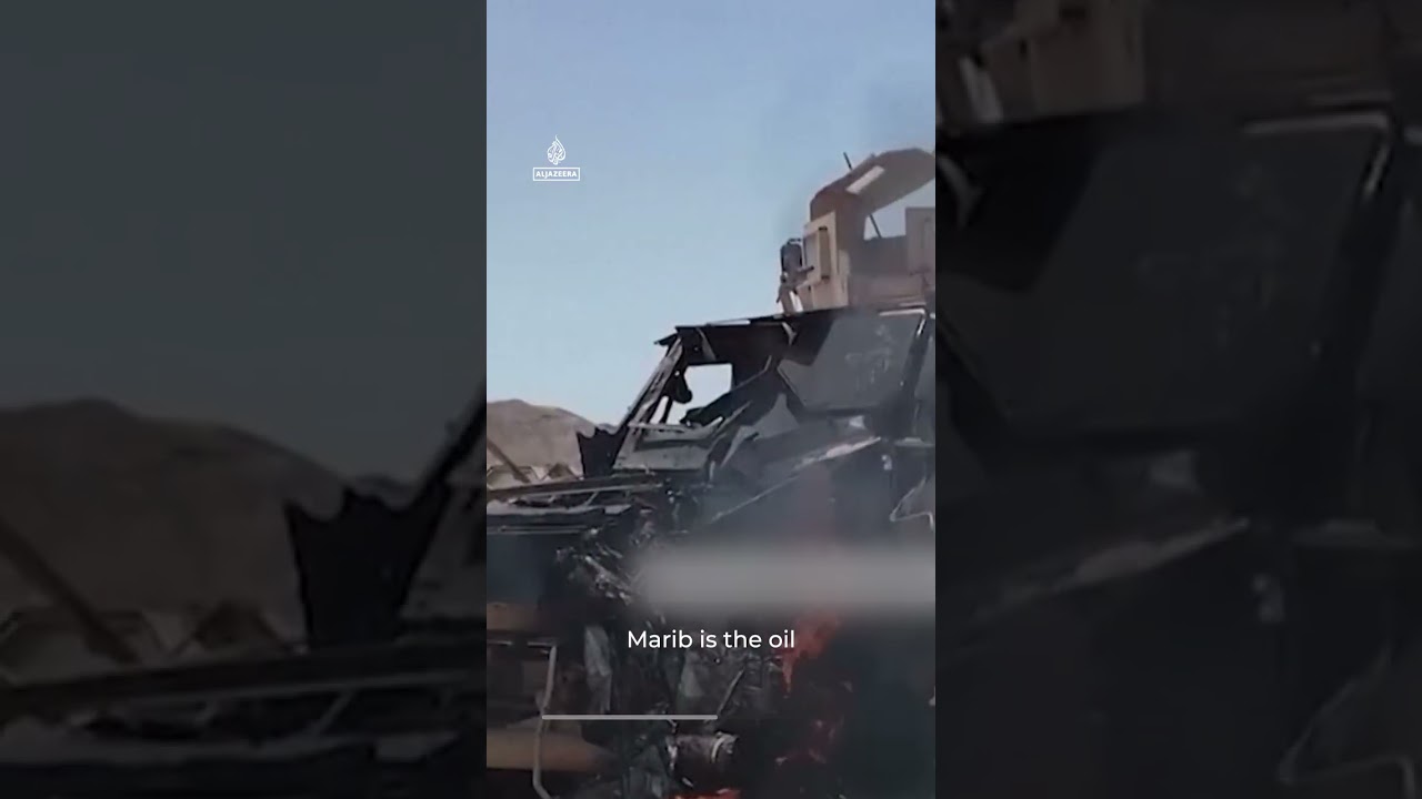 Yemen’s Houthis advance on government strongholds of Marib, Taiz | AJ #shorts
