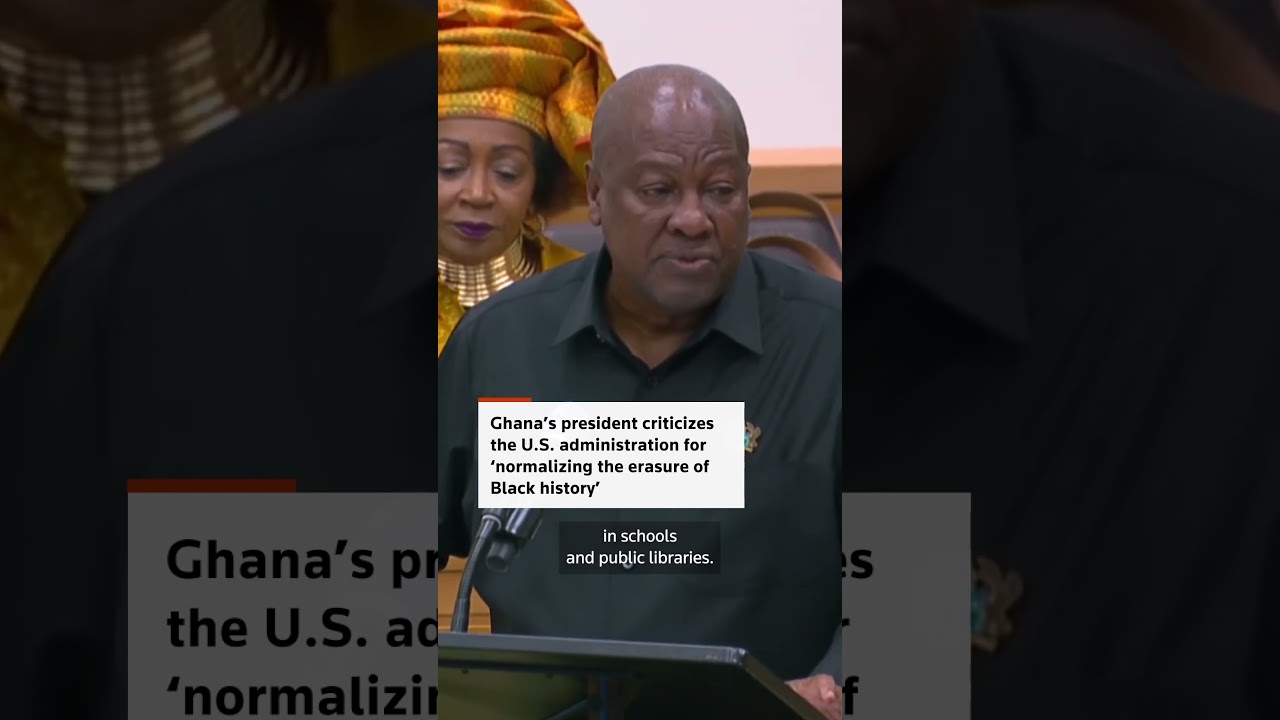 Ghana's president says US is 'normalizing' erasure of Black history